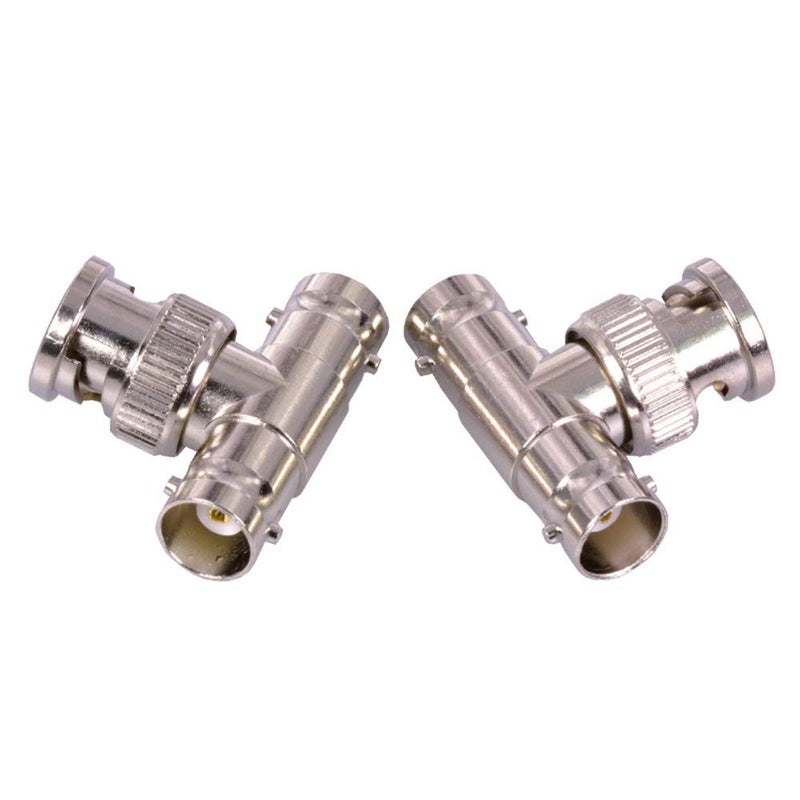 BeElion 20-Pack BNC Connector Kit - 5 M/M, 10 F/F, 5 T-Type Adapters - 75 Ohm Nickel-Plated Brass for CCTV Surveillance Cables, Satellite TV & Antenna Systems - Easy Tool-Free Installation - Image 5